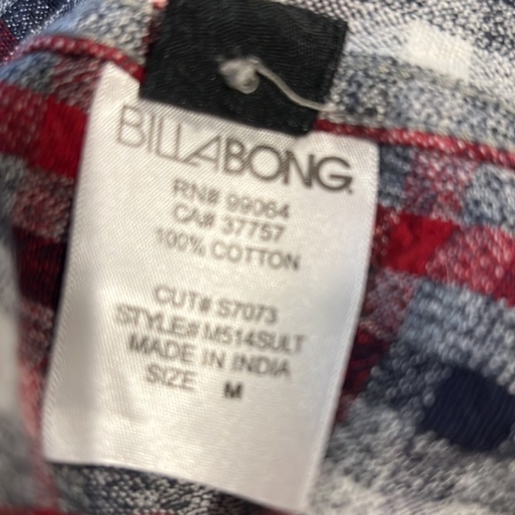 Billabong Men's Cotton Long Sleeve Shirt Medium - Picture 10 of 10